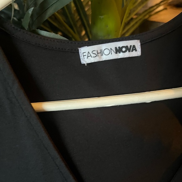 Fashion Nova Black and White Bodysuit - Picture 2 of 5